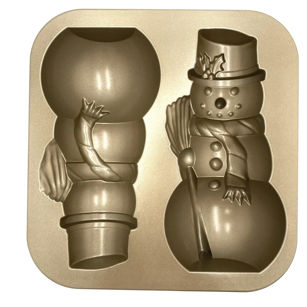 Williams Sonoma 3-D Snowman Cake Pan by Nordic Ware NEW in Box RETIRED